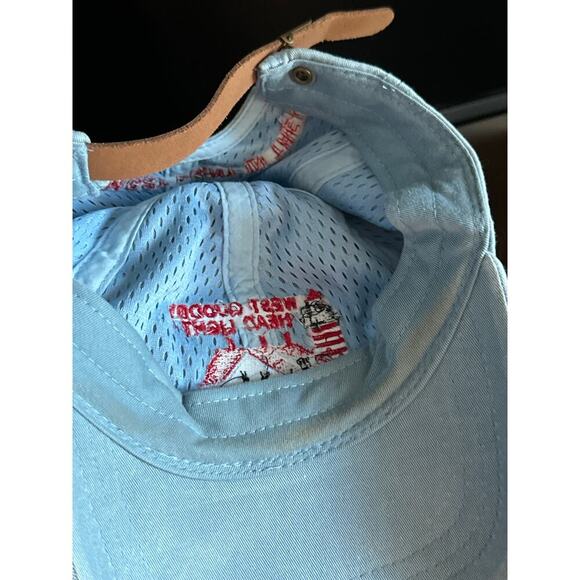 Lubec Maine Men's Blue 100% Cotton West Quoddy Head Light Baseball Cap One Size - Picture 4 of 4